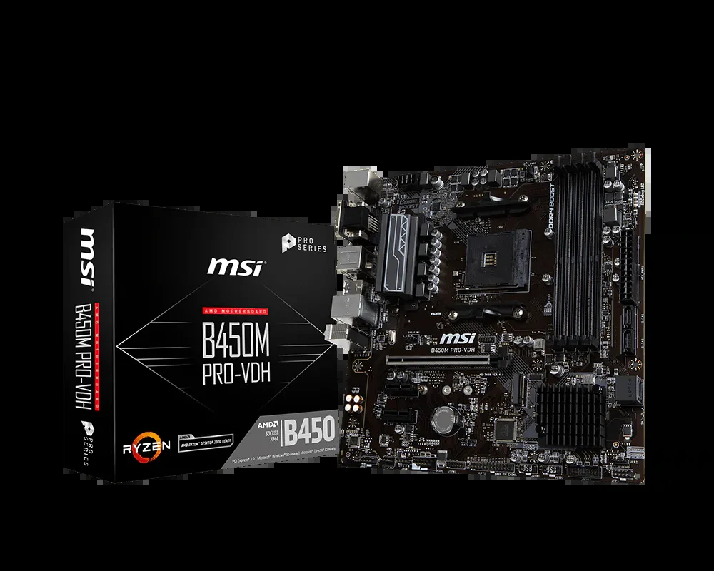 Mainboard MSI B450M PRO-VDH - AM4 - NEW