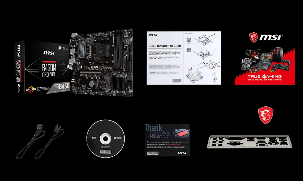 Mainboard MSI B450M PRO-VDH - AM4 - NEW