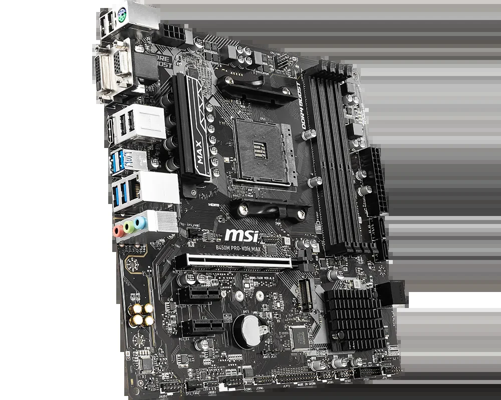 Mainboard MSI B450M PRO-VDH MAX - AM4 - NEW