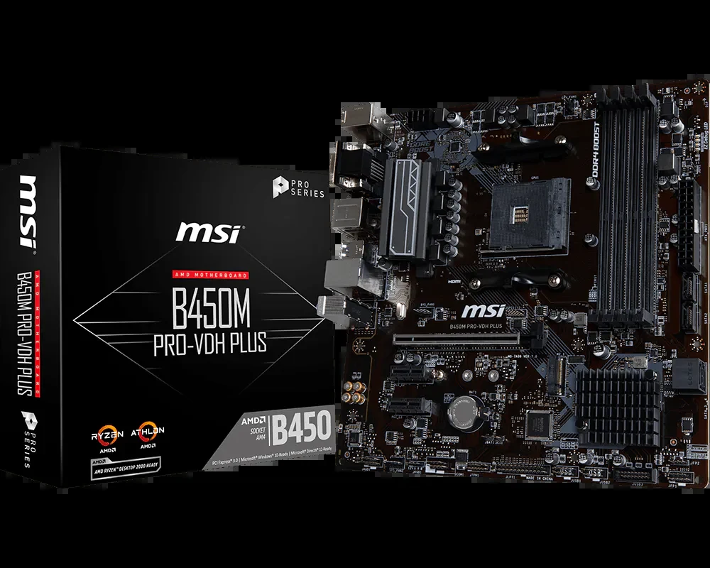 Mainboard MSI B450M PRO-VDH PLUS - AM4 - NEW