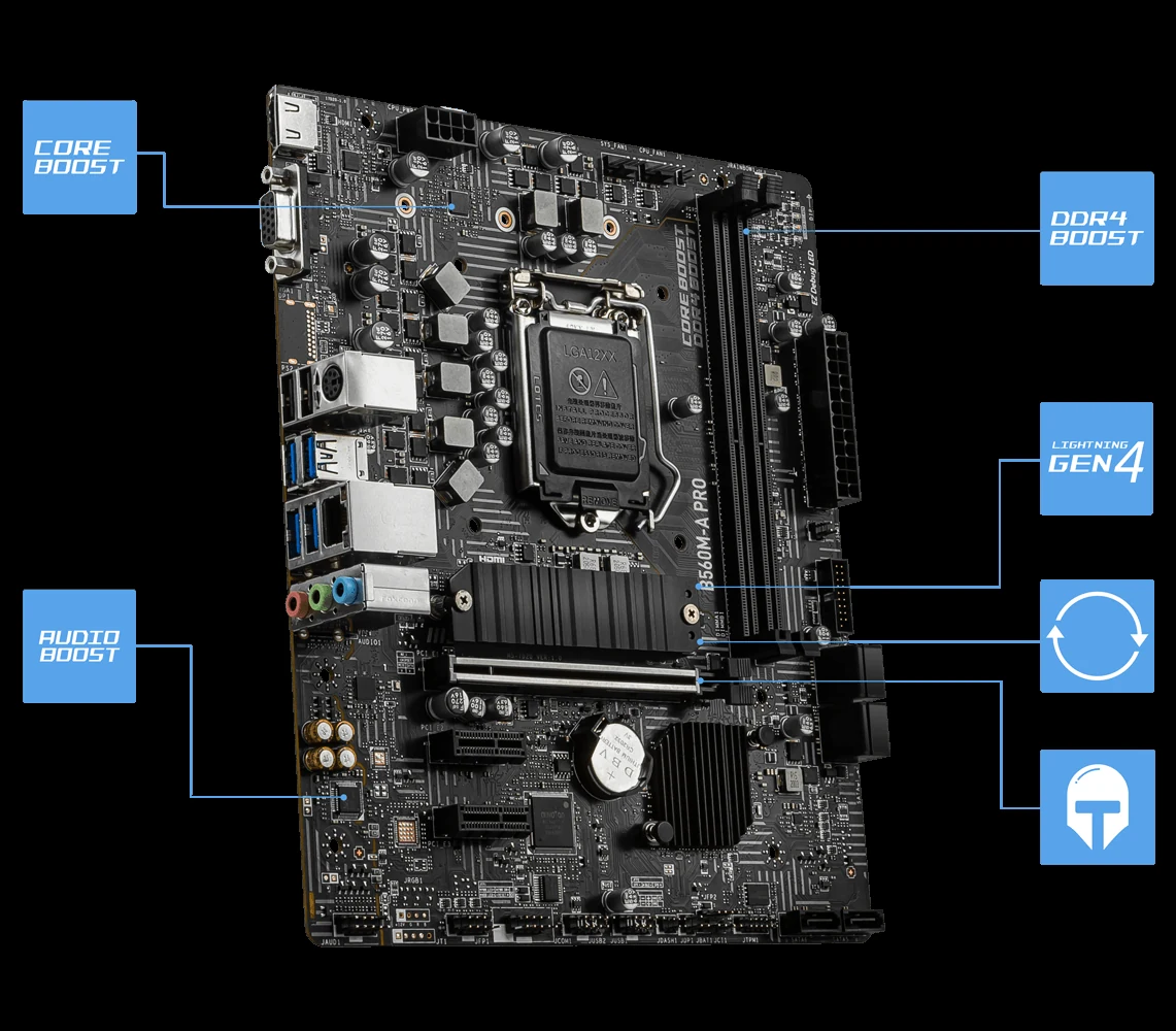 Mainboard MSI B560M-A PRO - LGA 1200 - NEW