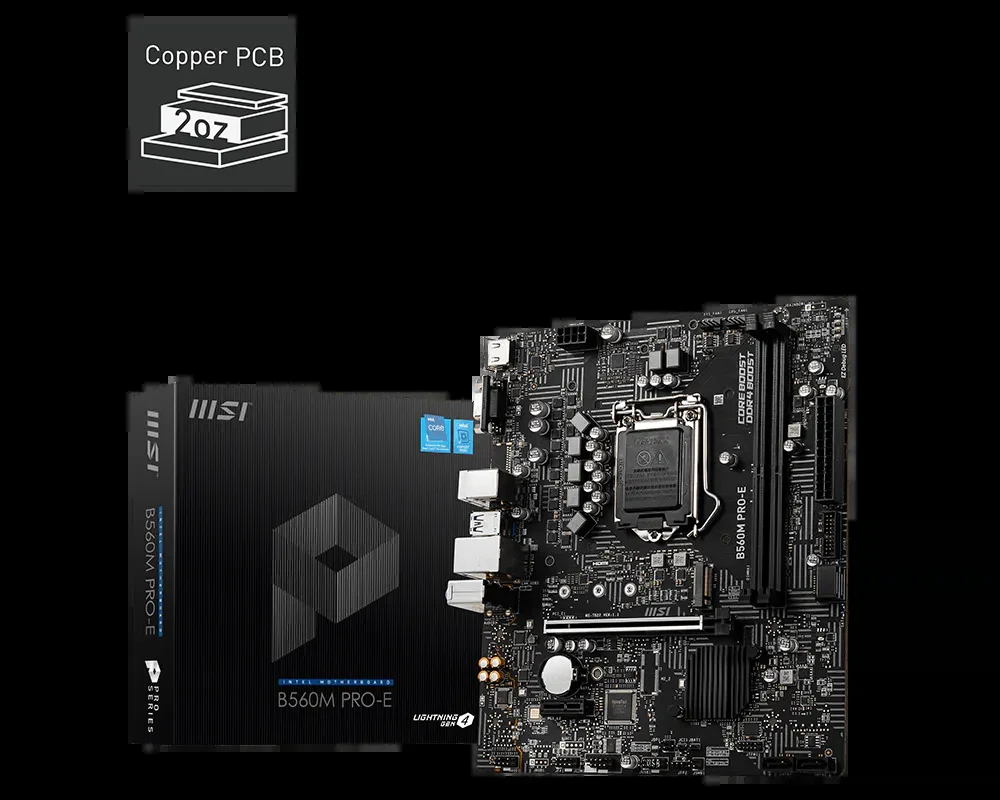 Mainboard MSI B560M PRO-E - LGA 1200 - NEW