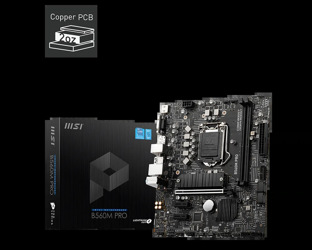 Mainboard MSI B560M PRO - LGA 1200 - NEW