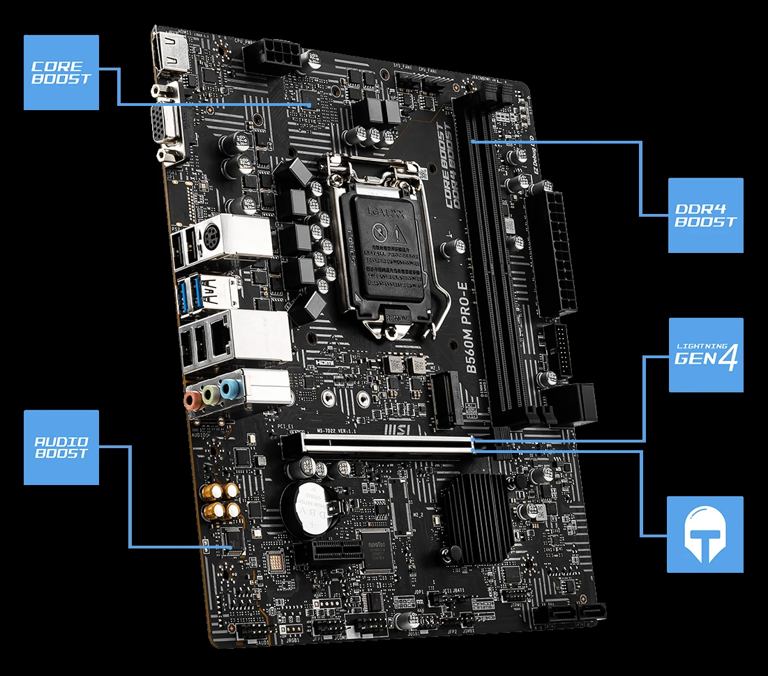 Mainboard MSI B560M PRO - LGA 1200 - NEW