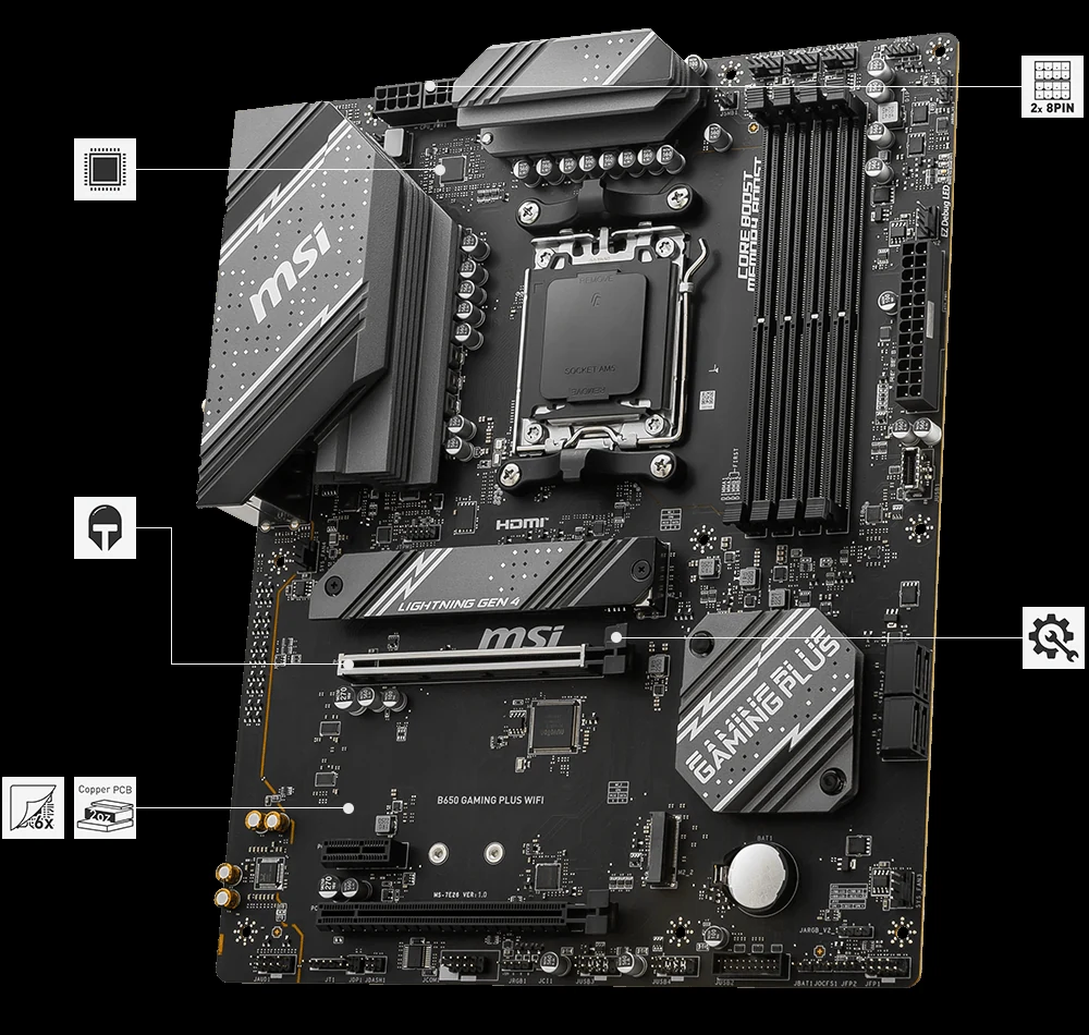 Mainboard MSI B650 GAMING PLUS WIFI DDR5 - NEW