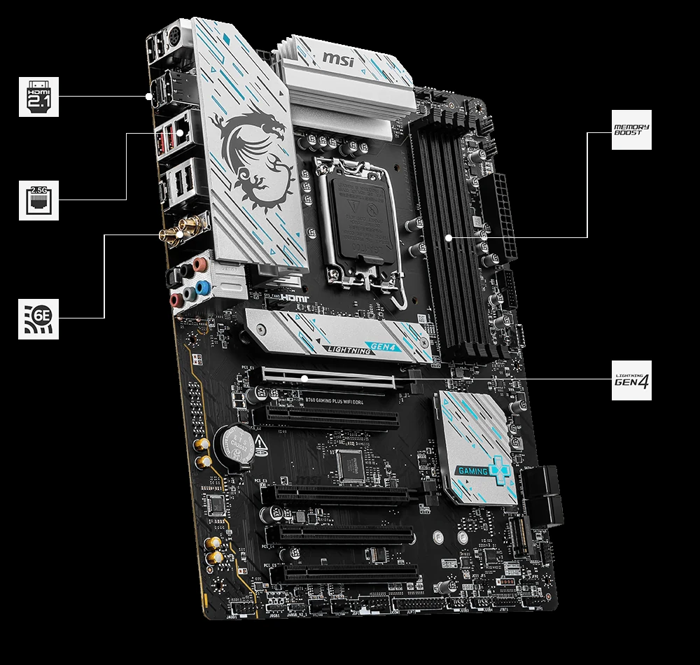 Mainboard MSI B760 GAMING PLUS WIFI DDR4 NEW