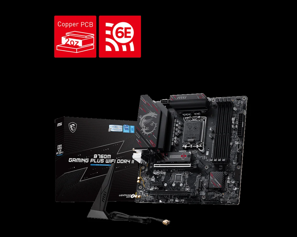 Mainboard MSI B760M GAMING PLUS WIFI DDR4 II NEW