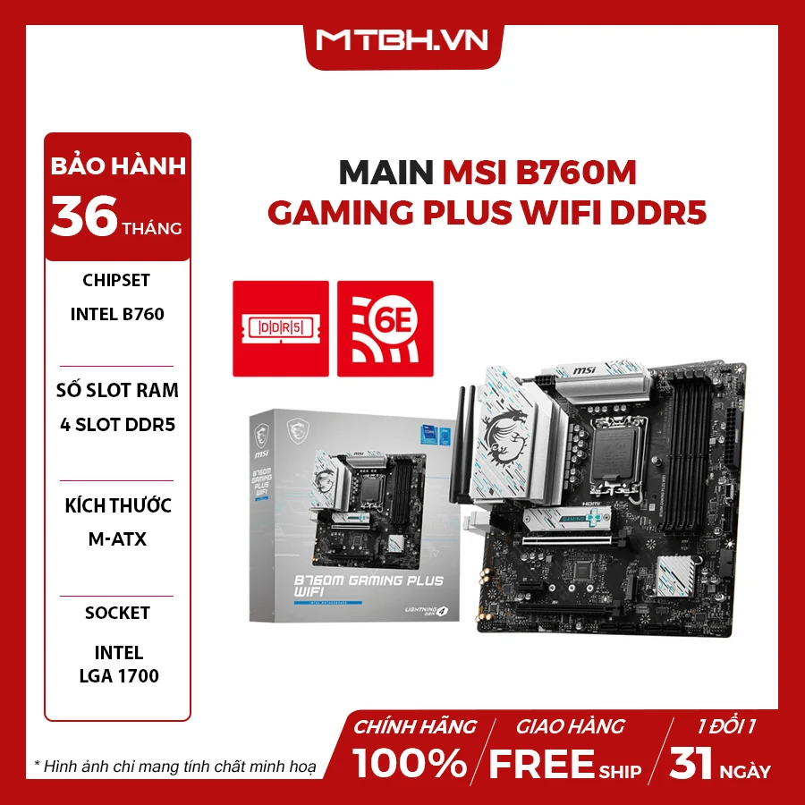 Mainboard MSI B760M GAMING PLUS WIFI NEW