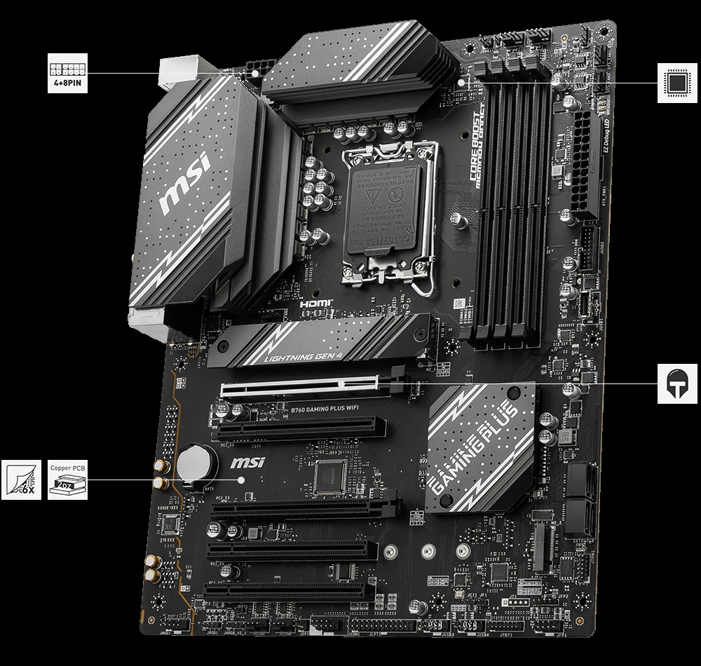 Mainboard MSI B760M GAMING PLUS WIFI NEW