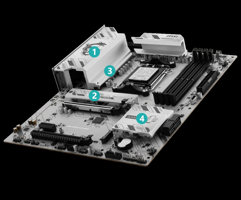 Mainboard MSI B850 GAMING PLUS WIFI6E - 4 Khe RAM DDR5 - AM5 - NEW