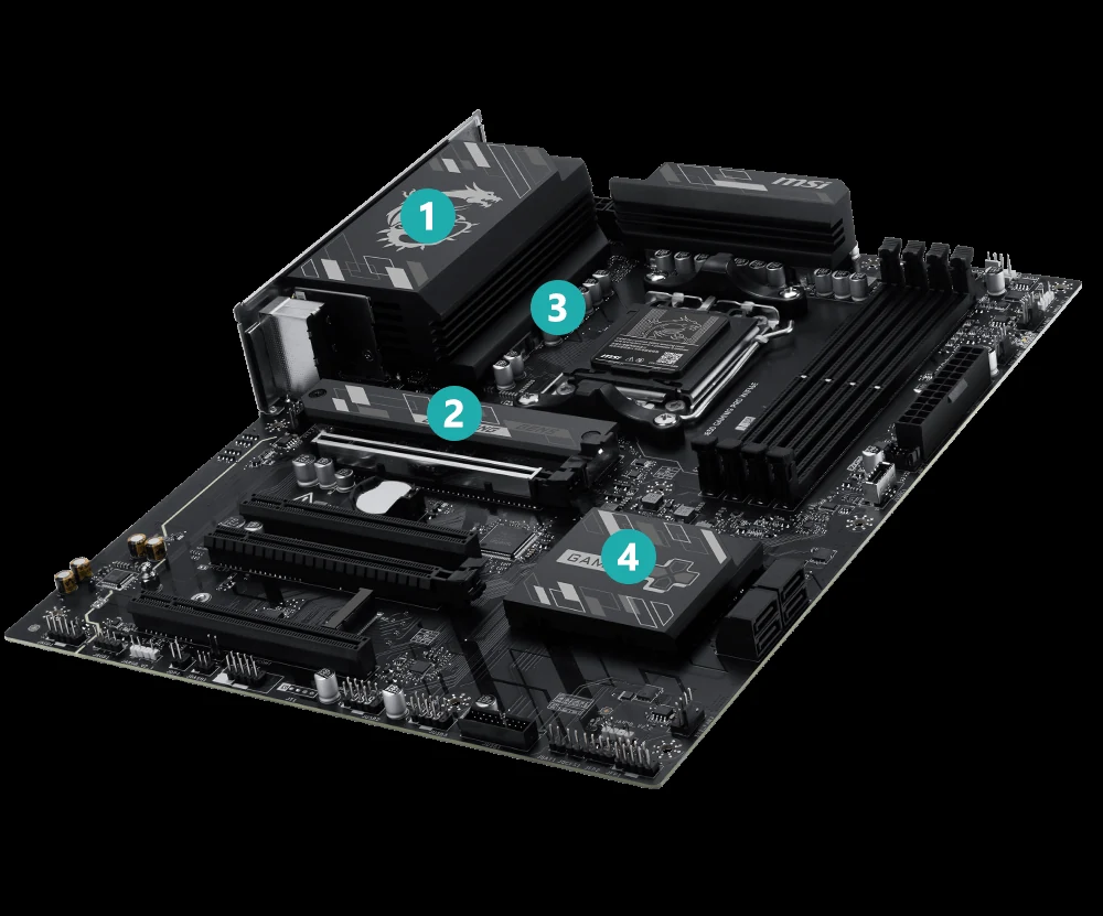 Mainboard MSI B850 GAMING PRO WIFI6E - 4 Khe RAM DDR5 - AM5 - NEW
