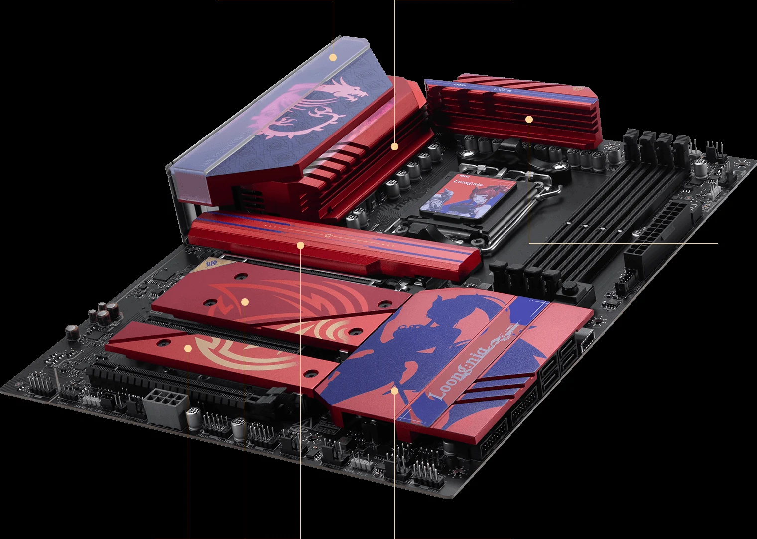 Mainboard MSI B850 MLG EDITION - 4 Khe RAM DDR5 - AM5 - NEW