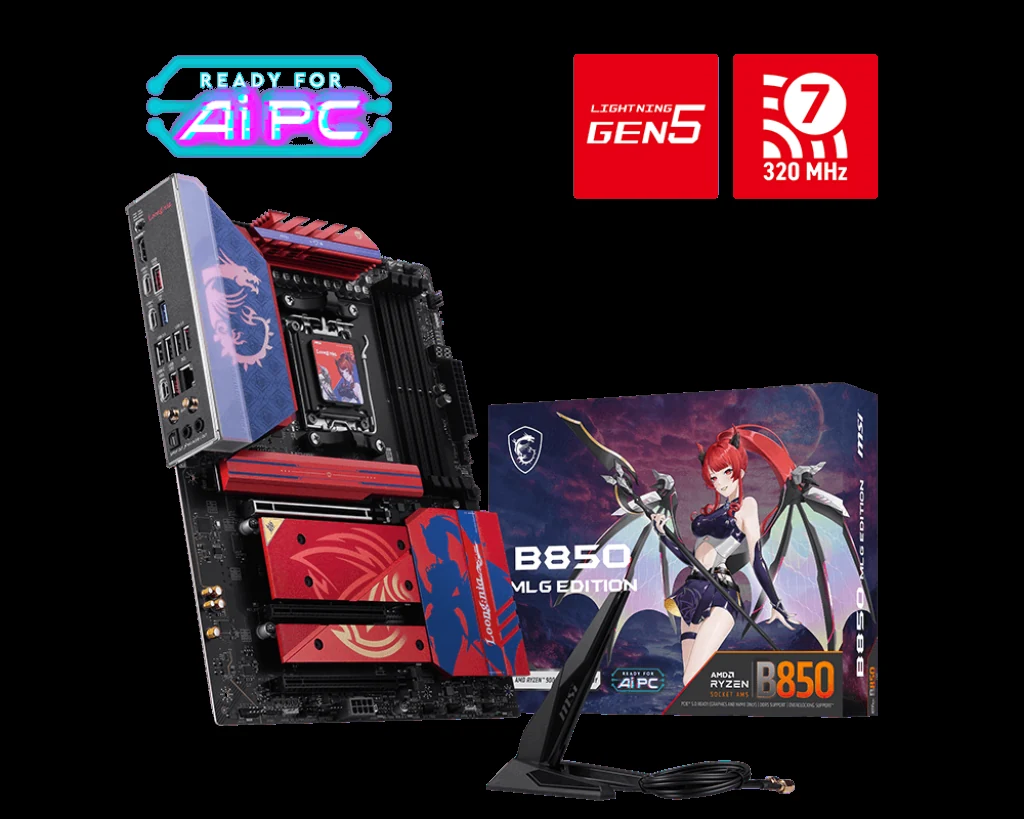 Mainboard MSI B850 MLG EDITION - 4 Khe RAM DDR5 - AM5 - NEW