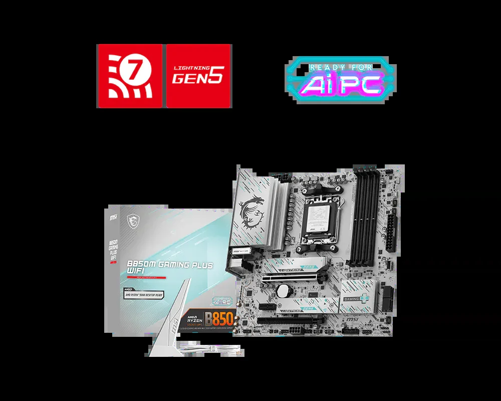 Mainboard MSI B850M GAMING WIFI - 2 Khe RAM DDR5 - AM5 - NEW