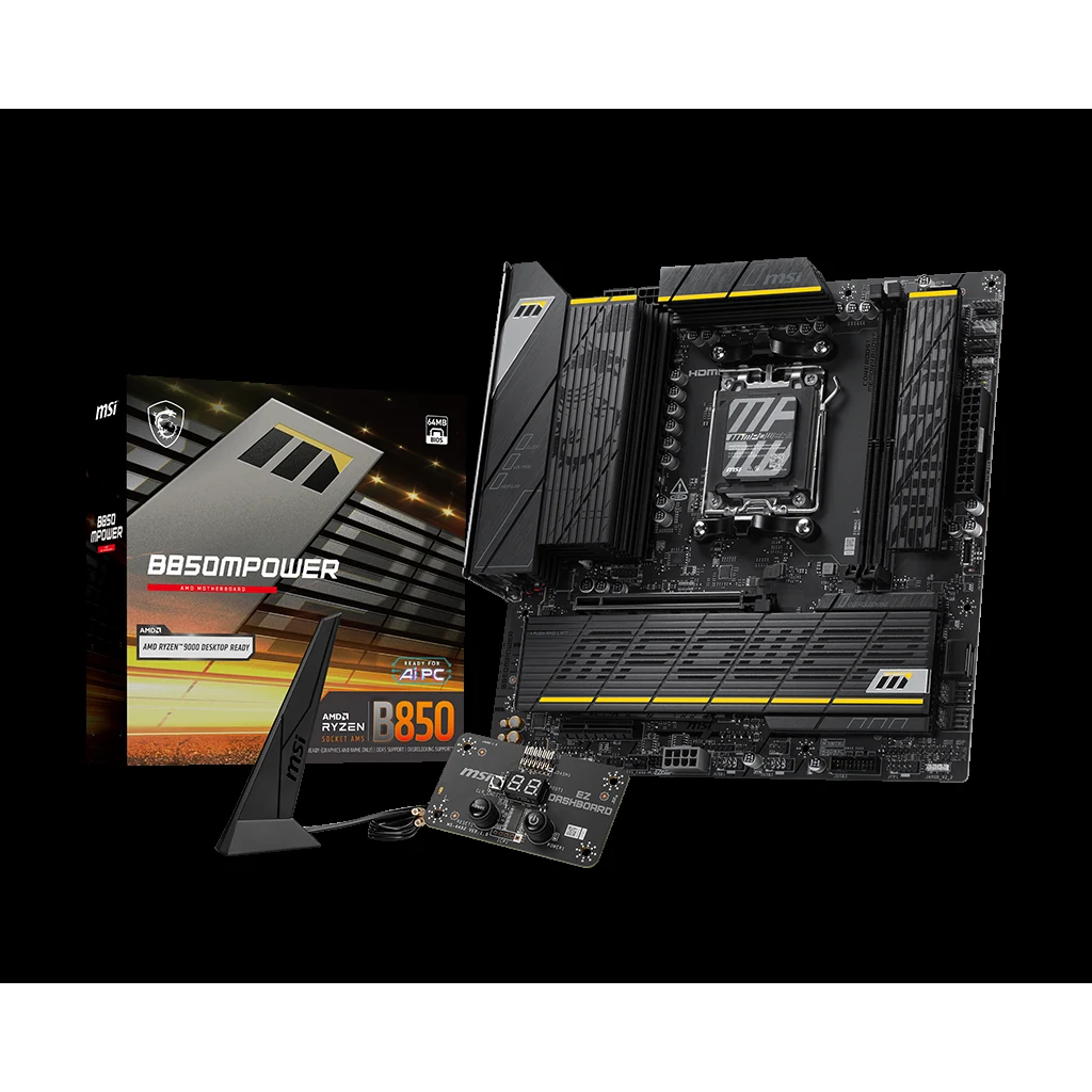Mainboard MSI B850MPOWER - 2 Khe RAM DDR5 - AM5 - NEW