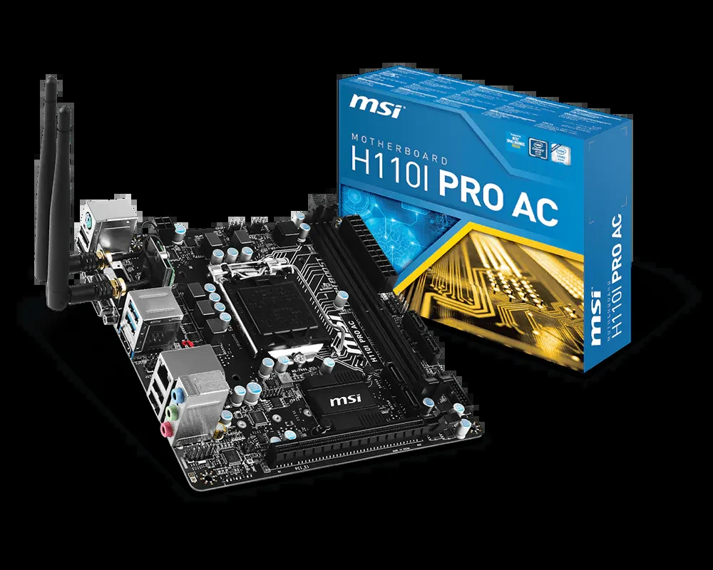 Mainboard MSI H110I PRO AC - LGA 1151 - NEW