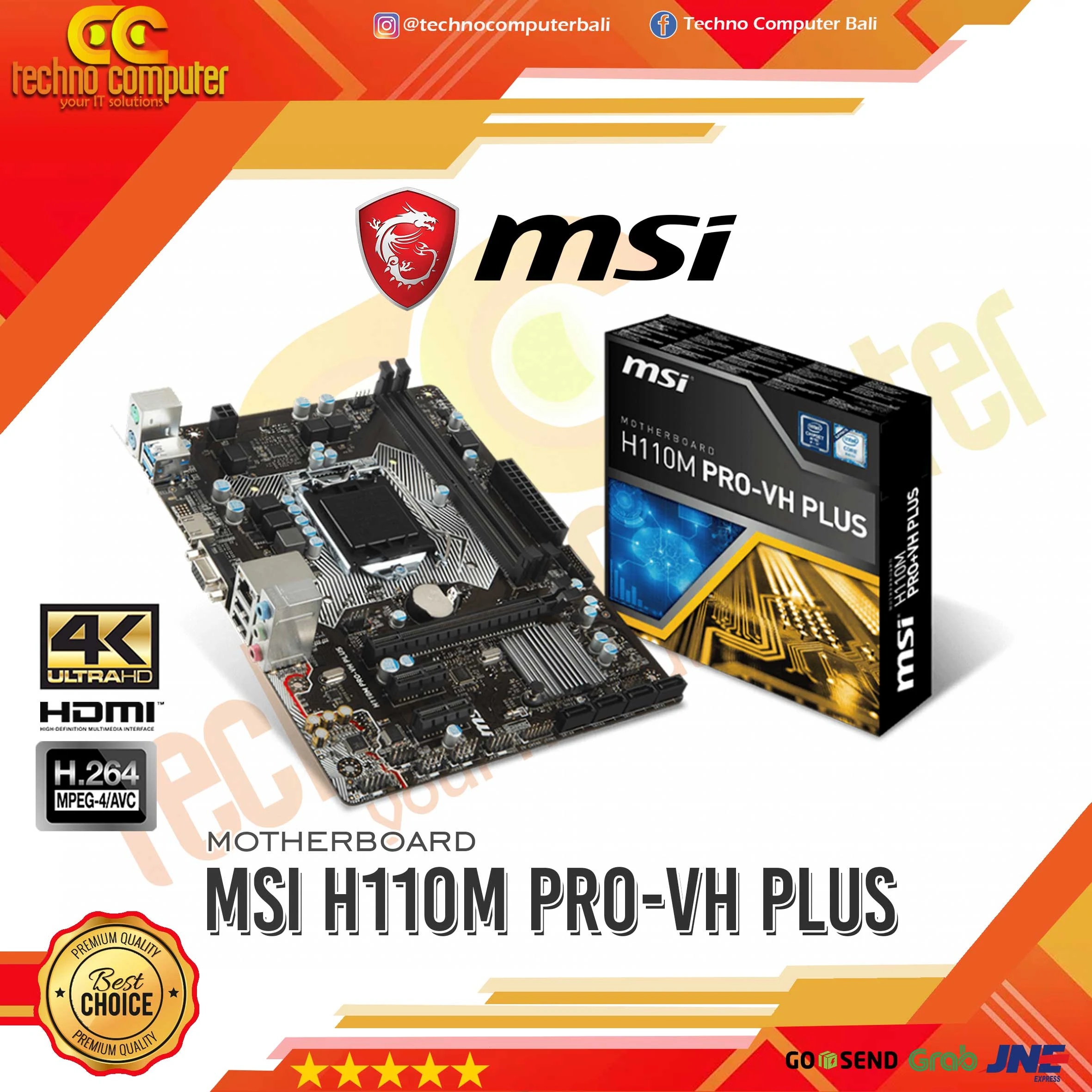 Mainboard MSI H110M PRO-VH - LGA 1151 - NEW