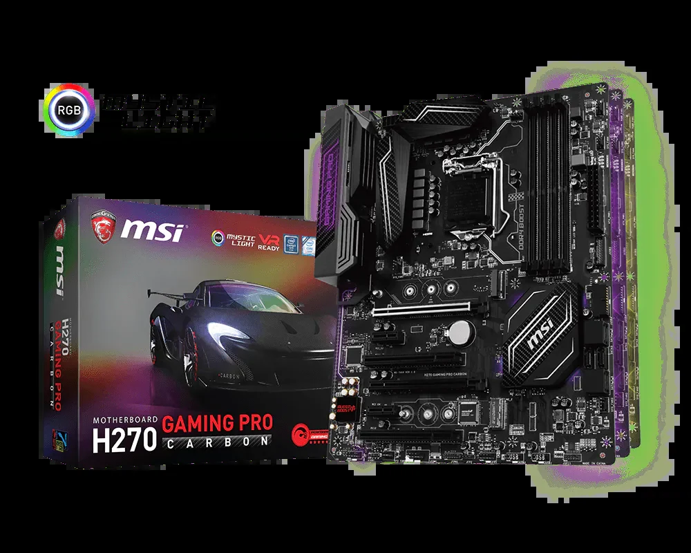 Mainboard MSI H270 GAMING PRO CARBON - LGA 1151 - NEW