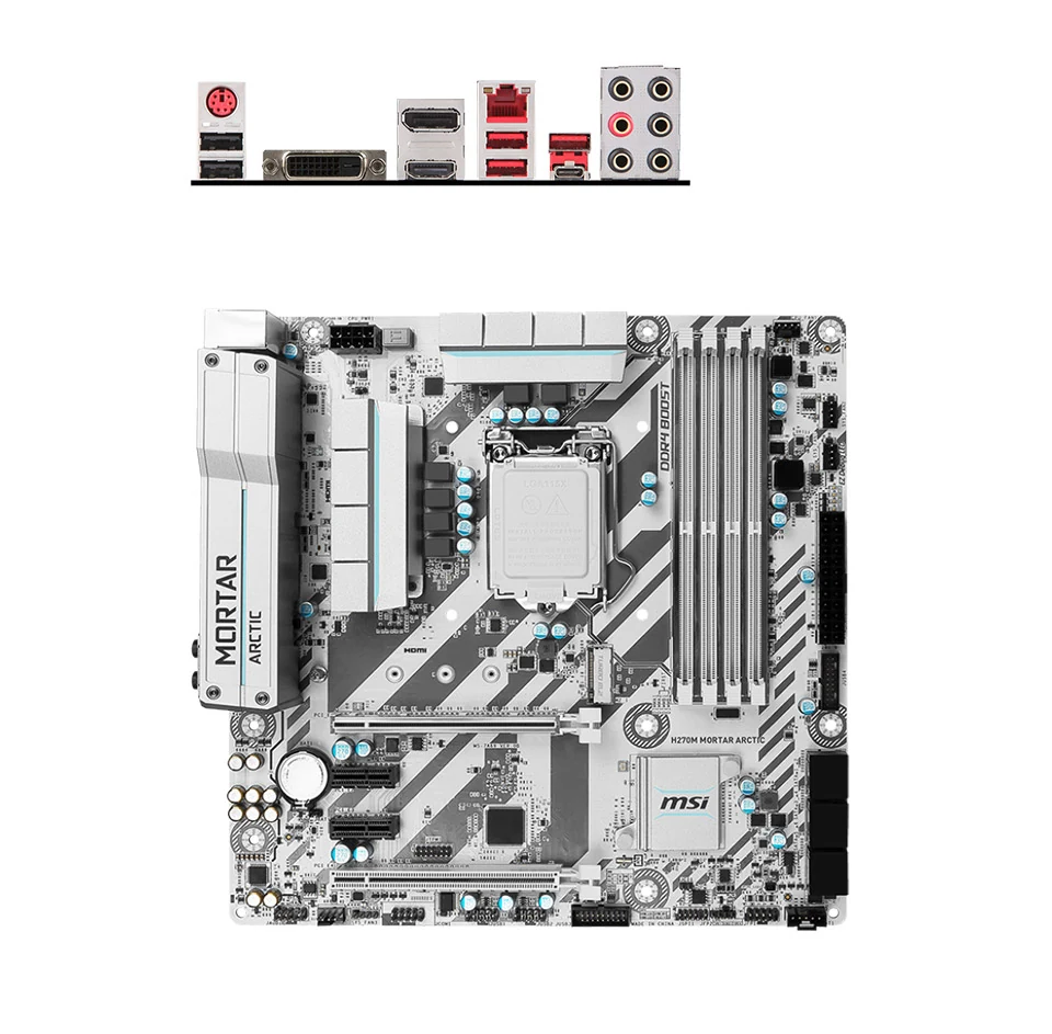 Mainboard MSI H270M MORTAR ARCTIC - LGA 1151 - NEW