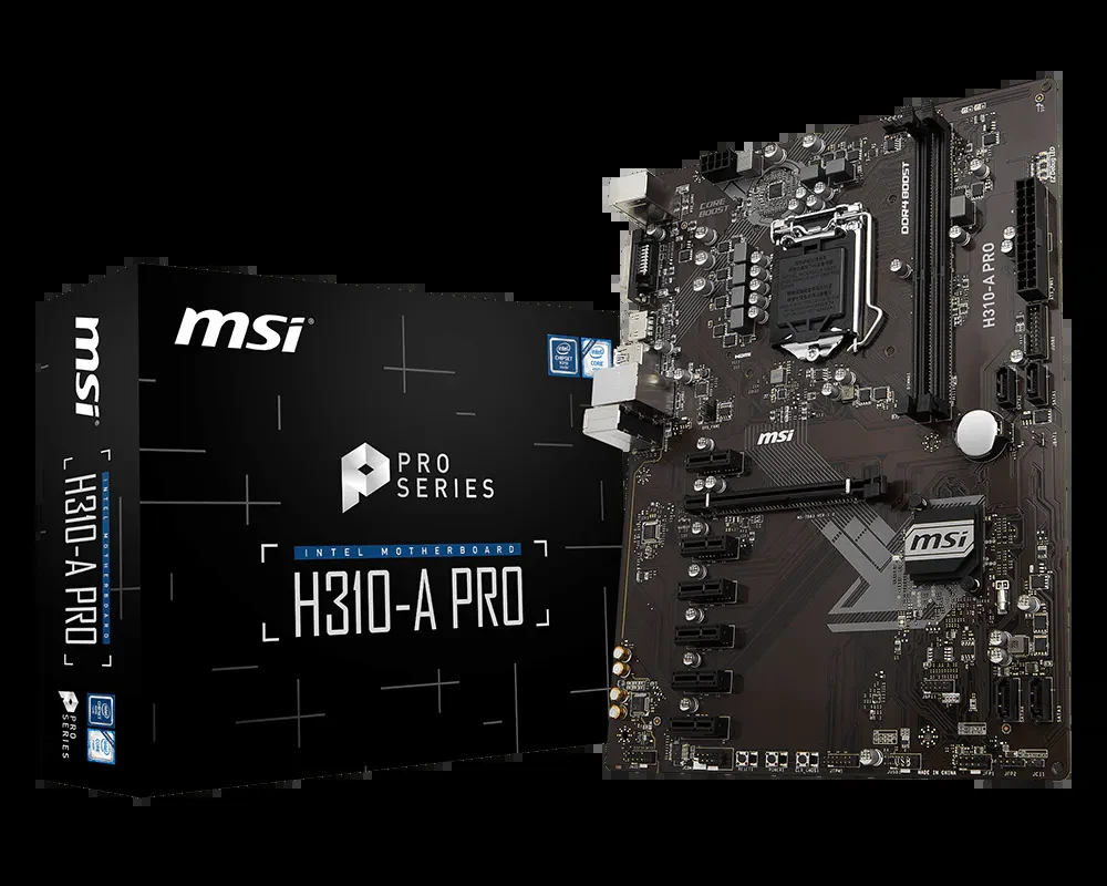 Mainboard MSI H310-A PRO - LGA 1151 - NEW