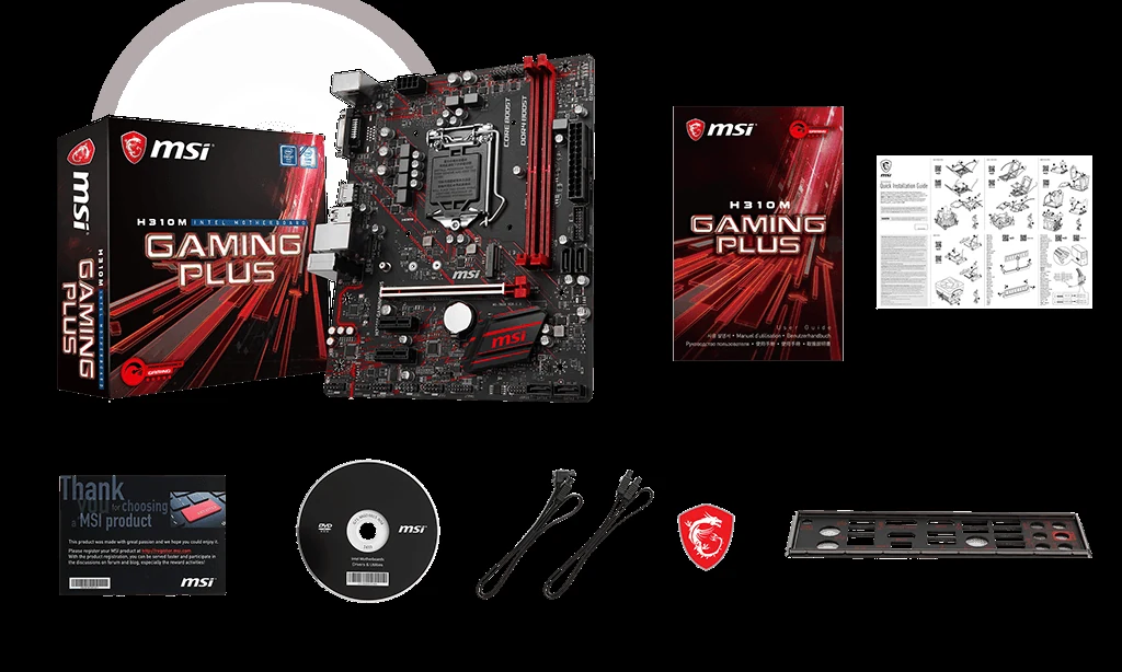 Mainboard MSI H310M GAMING PLUS - LGA 1151 - NEW