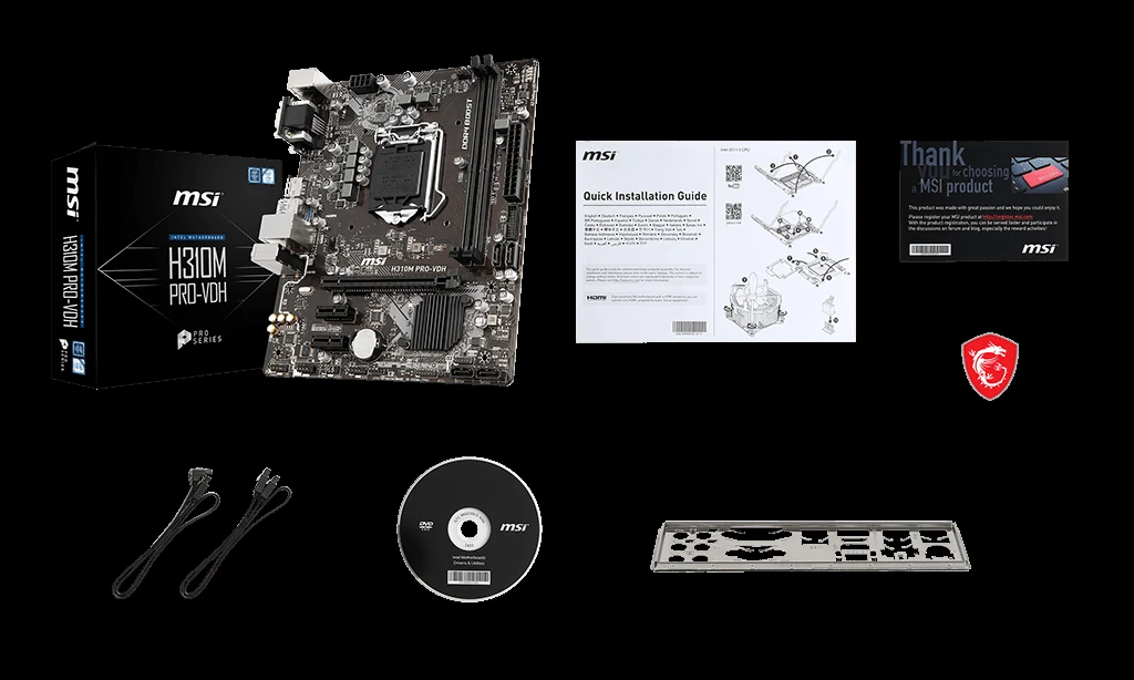 Mainboard MSI H310M PRO-VDH - LGA 1151 - NEW