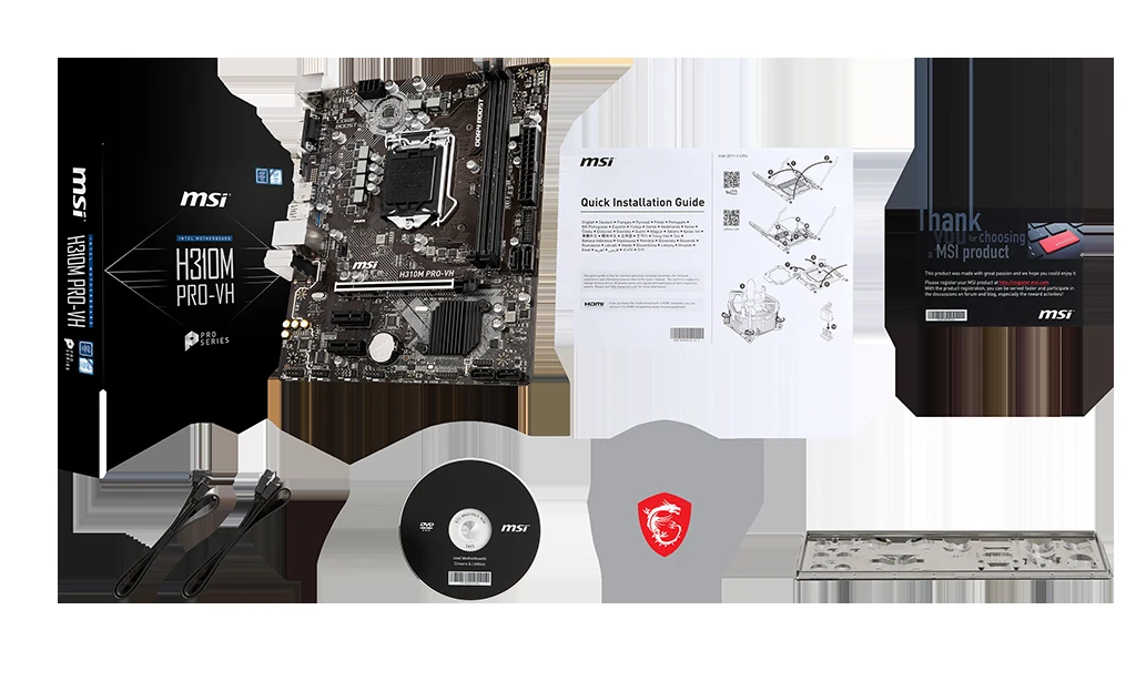 Mainboard MSI H310M PRO-VH - LGA 1151 - NEW