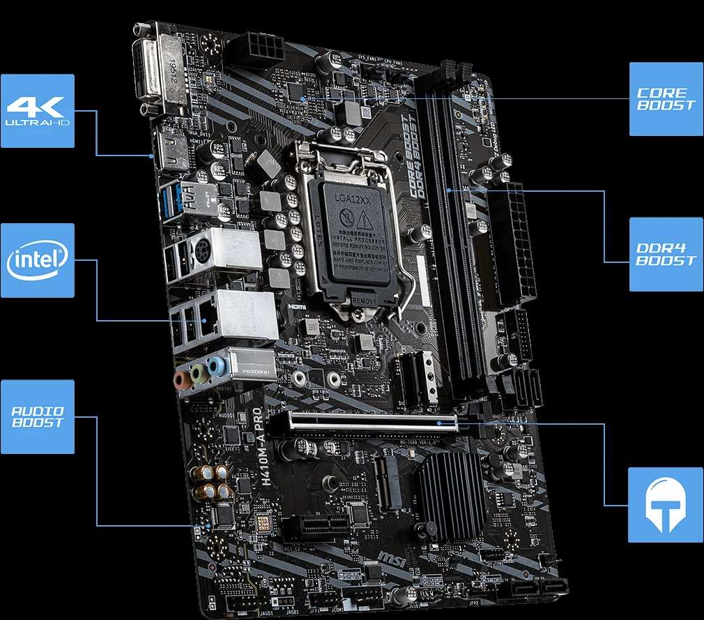 Mainboard MSI H410M-A PRO - LGA 1200 - NEW