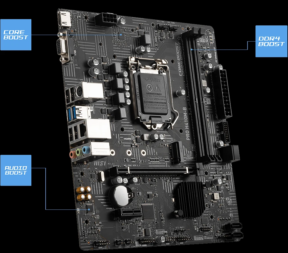 Mainboard MSI H410M BOMBER - LGA 1200 - NEW