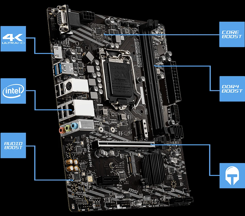 Mainboard MSI H410M PRO-VH - LGA 1200 - NEW
