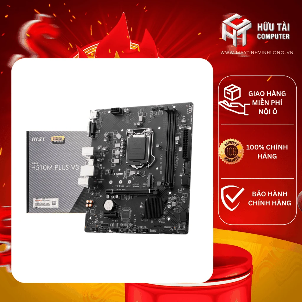 Mainboard MSI H510M PLUS V3 - LGA 1200 - NEW