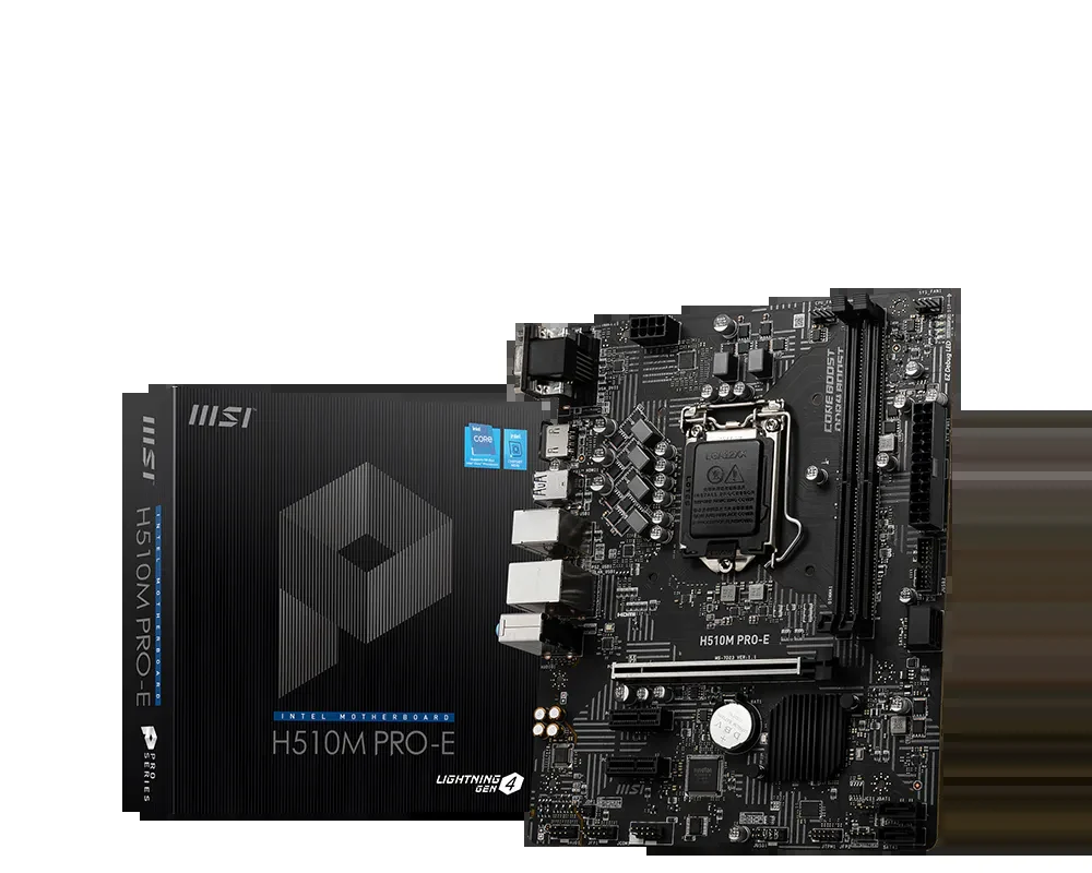 Mainboard MSI H510M PRO-E - LGA 1200 - NEW