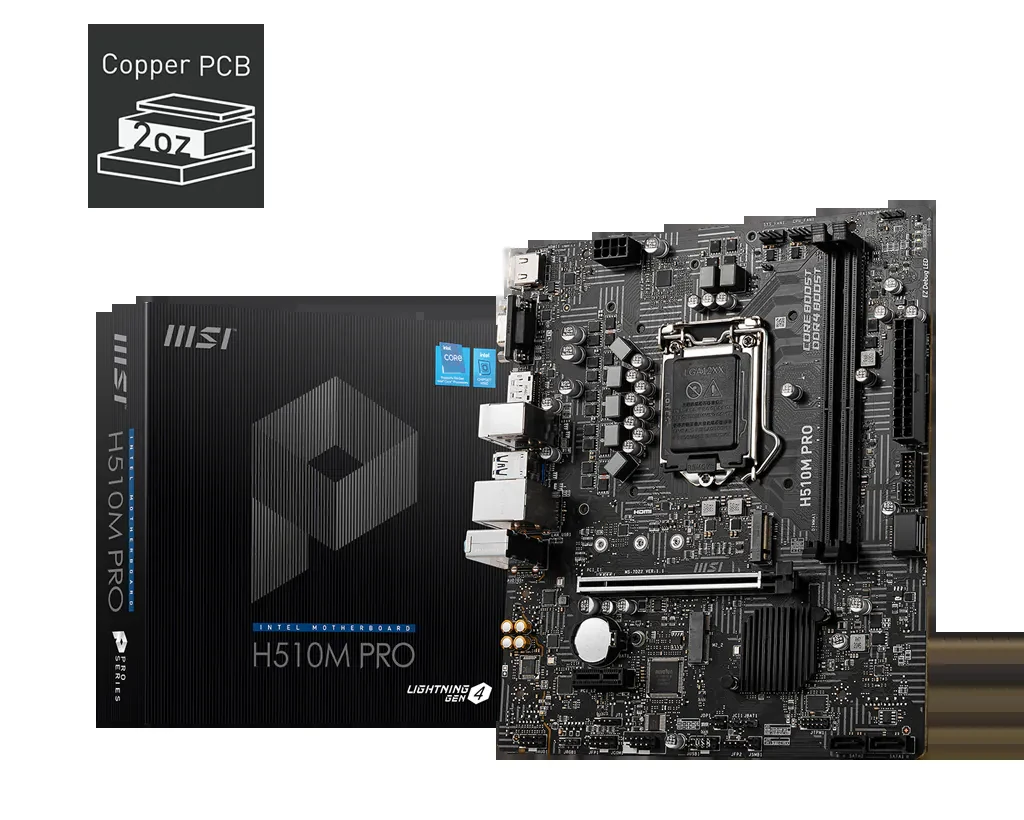 Mainboard MSI H510M PRO - LGA 1200 - NEW