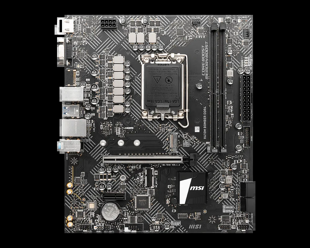 Mainboard MSI H610M BOMBER DDR4 - 2 Khe Ram DDR4 - LGA 1700 - NEW
