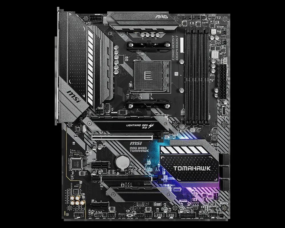 Mainboard MSI MAG B550 TOMAHAWK - 4 Khe RAM DDR4 - AM4 - NEW