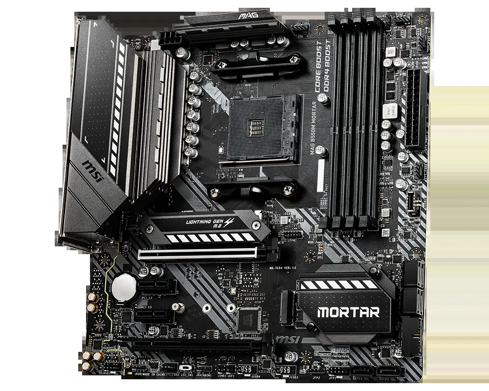 Mainboard MSI MAG B550M MORTAR - 4 Khe RAM DDR4 - AM4 - NEW