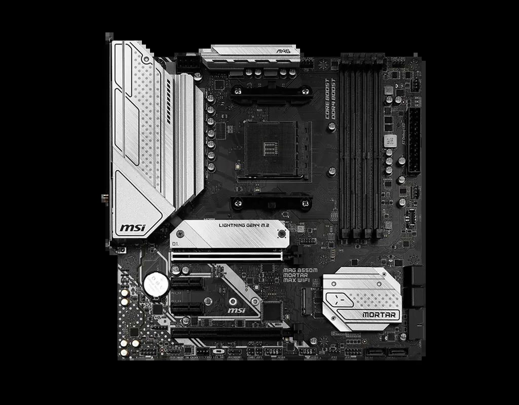 Mainboard MSI MAG B550M MORTAR MAX WIFI - 4 Khe RAM DDR4 - AM4 - NEW