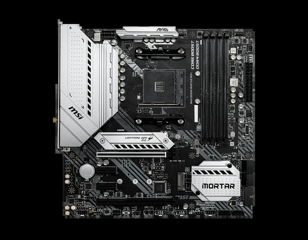 Mainboard MSI MAG B550M MORTAR WIFI - 4 Khe RAM DDR4 - AM4 - NEW