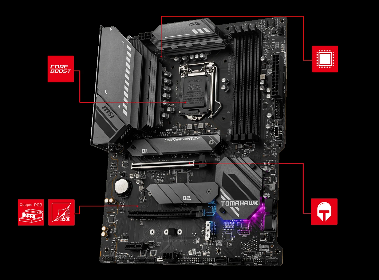 Mainboard MSI MAG B560 TOMAHAWK WIFI - LGA 1200 - NEW