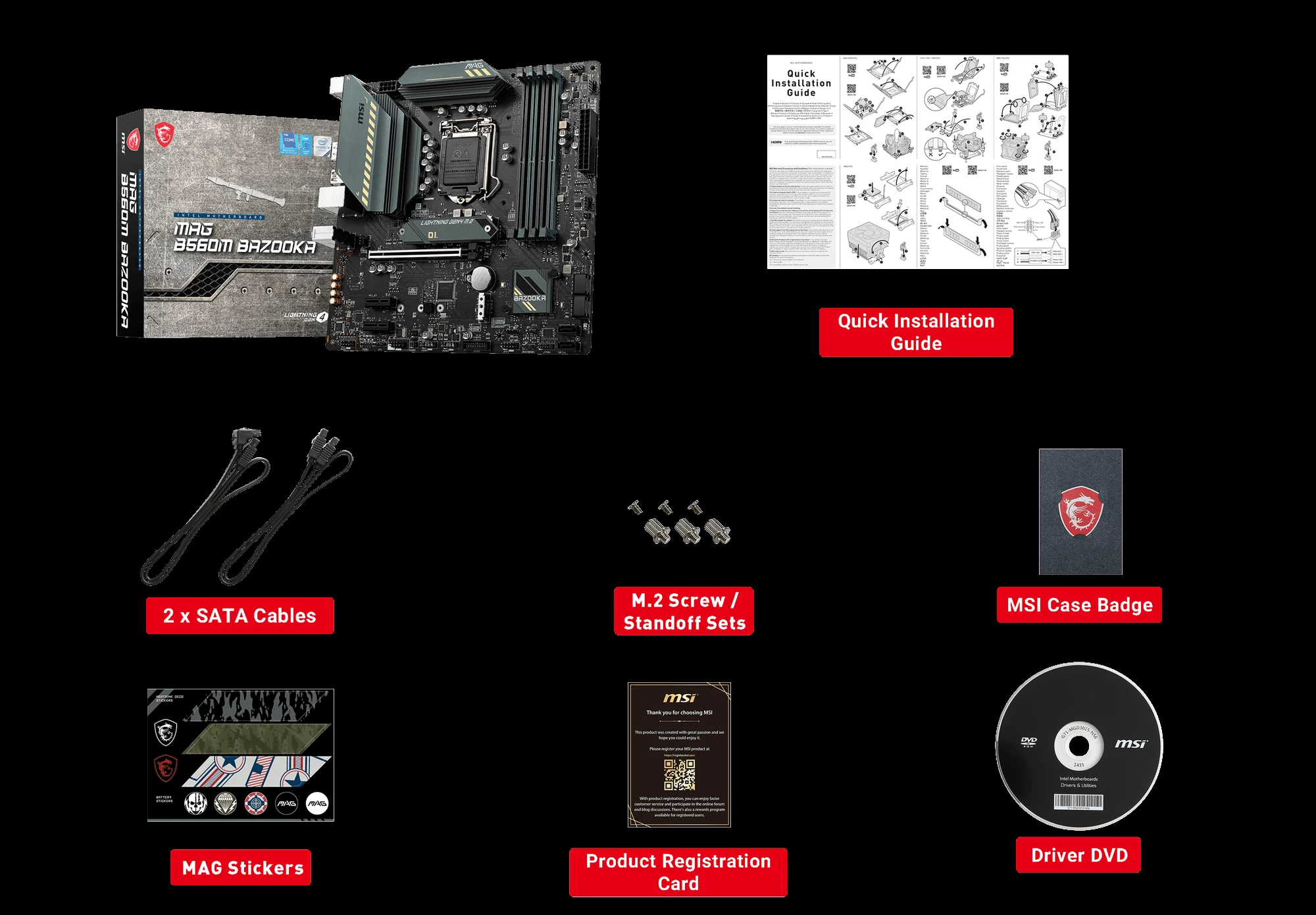 Mainboard MSI MAG B560M BAZOOKA - LGA 1200 - NEW
