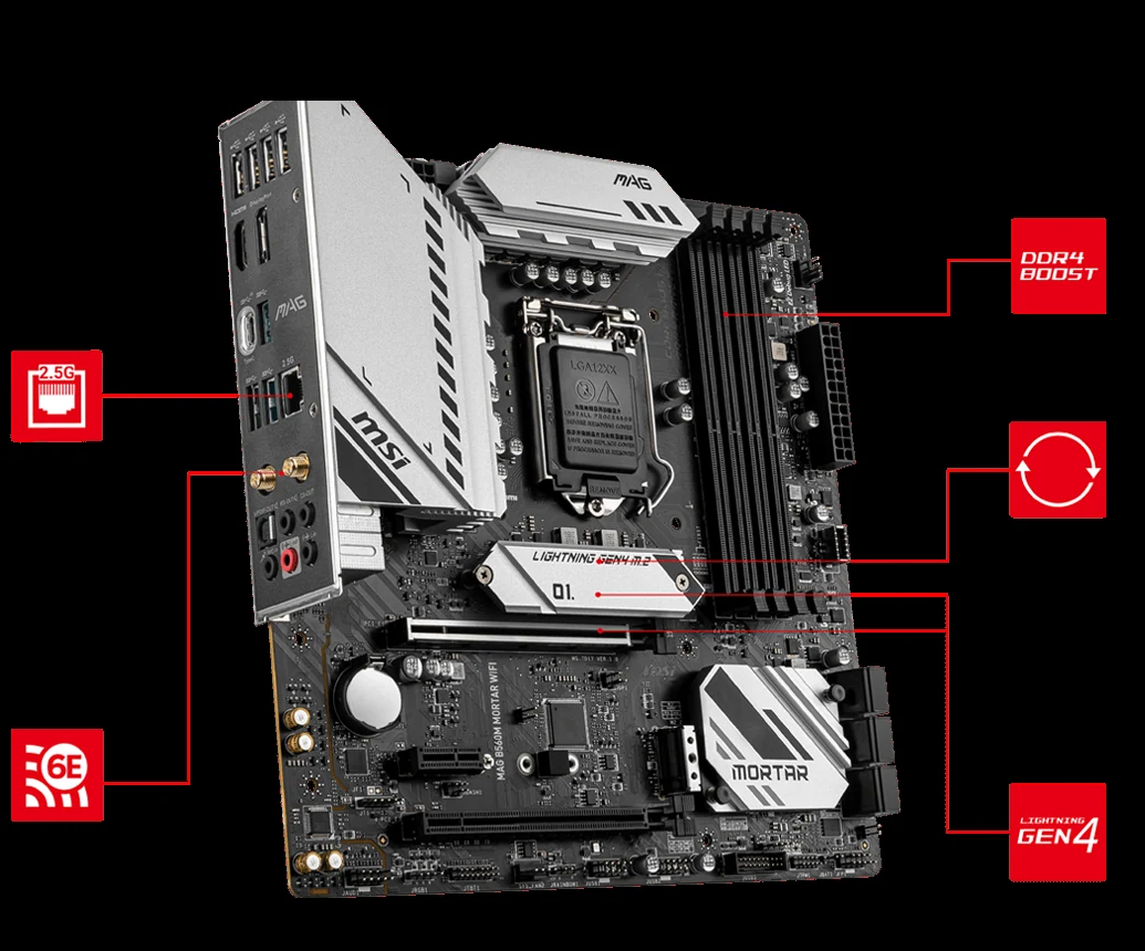 Mainboard MSI MAG B560M MORTAR - LGA 1200 - NEW