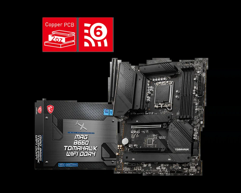 Mainboard MSI MAG B660 Tomahawk WiFi DDR4 - 4 Khe RAM DDR4 - LGA 1700 - NEW