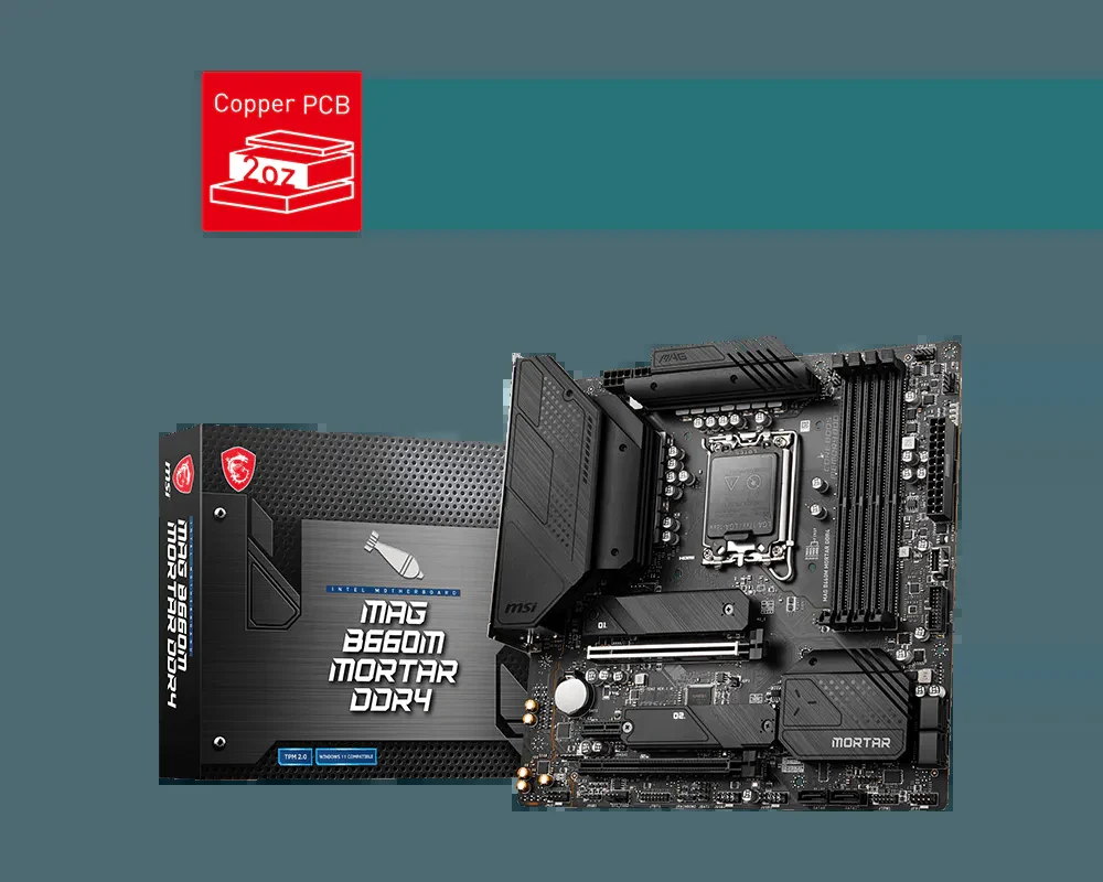 Mainboard MSI MAG B660M Mortar DDR4 - 4 Khe RAM DDR4 - LGA 1700 - NEW
