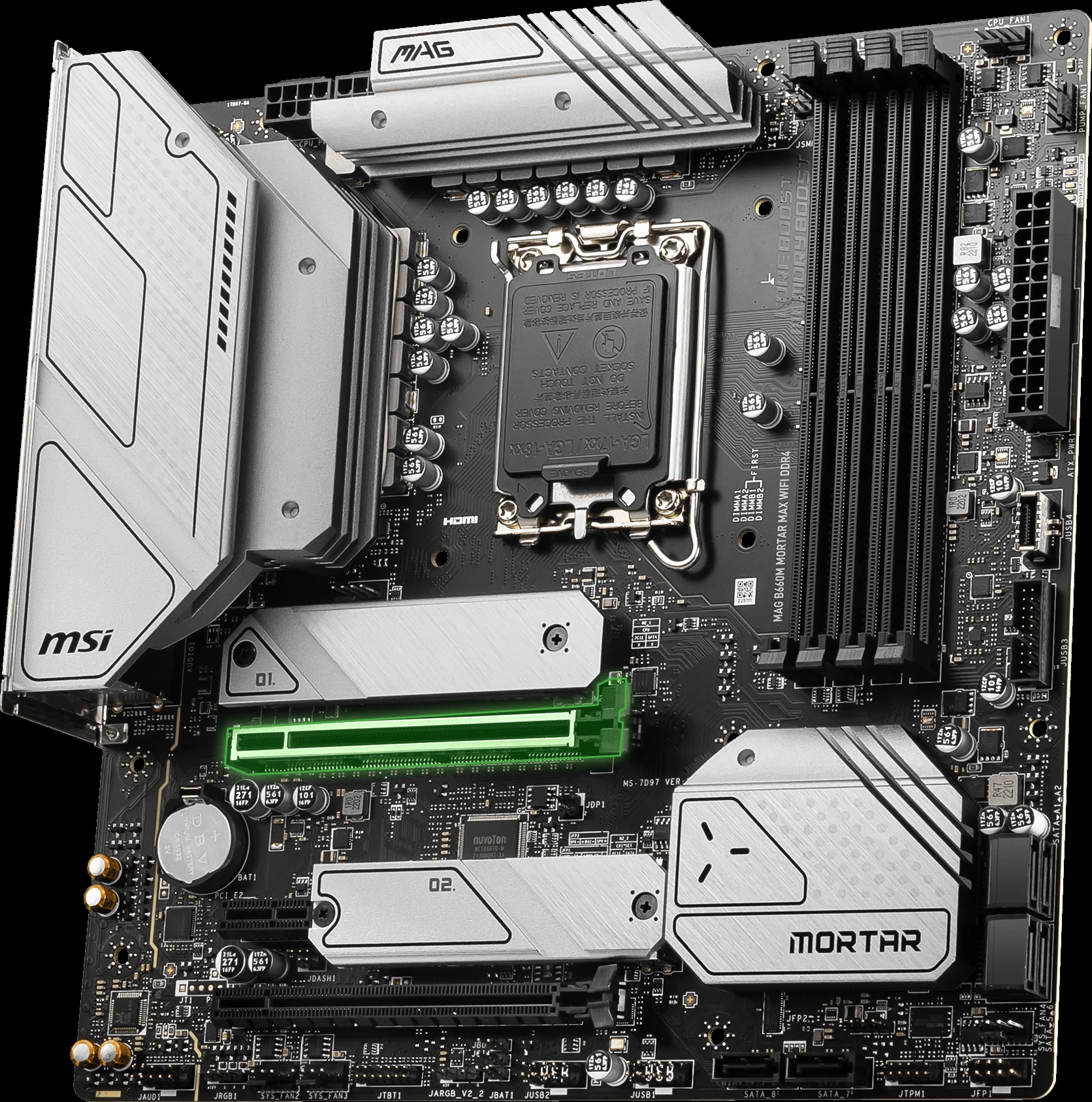 Mainboard MSI MAG B660M Mortar Max WiFi DDR4 - 4 Khe RAM DDR4 - LGA 1700 - NEW