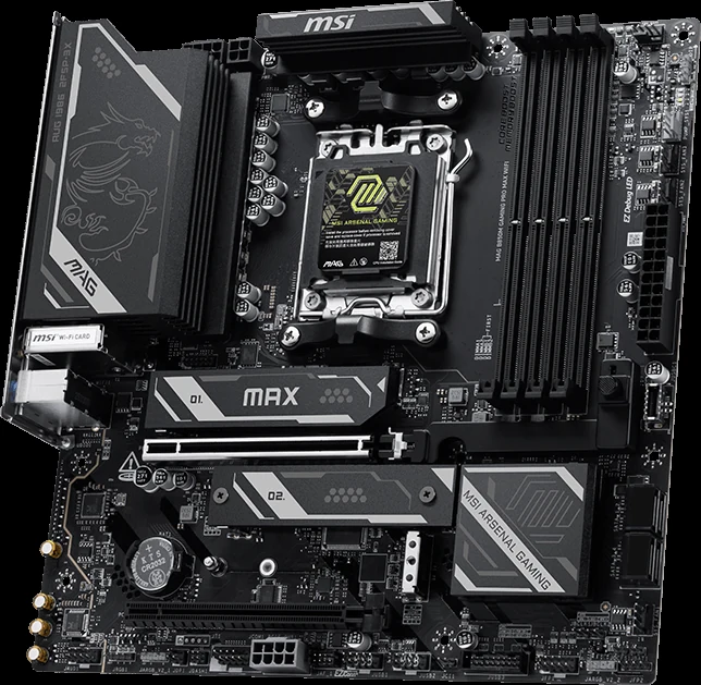 Mainboard MSI MAG B850M GAMING PRO MAX WIFI - 4 Khe RAM DDR5 - AM5 - NEW