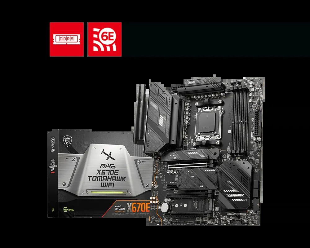 Mainboard MSI MAG X670E TOMAHAWK WIFI - 4 Khe RAM DDR5 - AM5 - NEW
