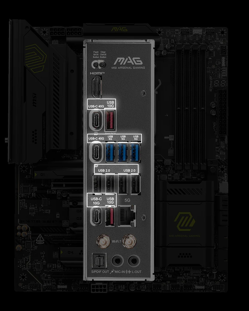 Mainboard MSI MAG X870E TOMAHAWK WIFI - 4 Khe RAM DDR5 - AM5 - NEW