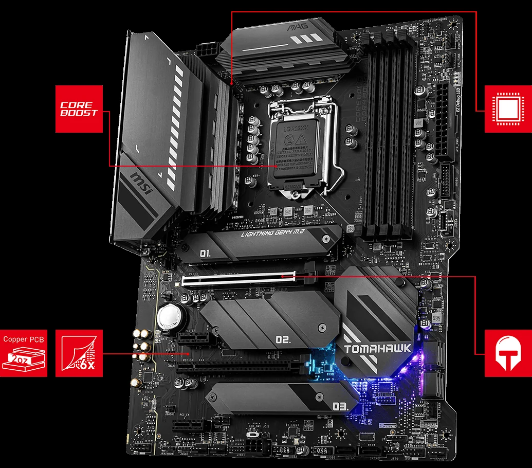 Mainboard MSI MAG Z590 TOMAHAWK WIFI - LGA 1200 - NEW