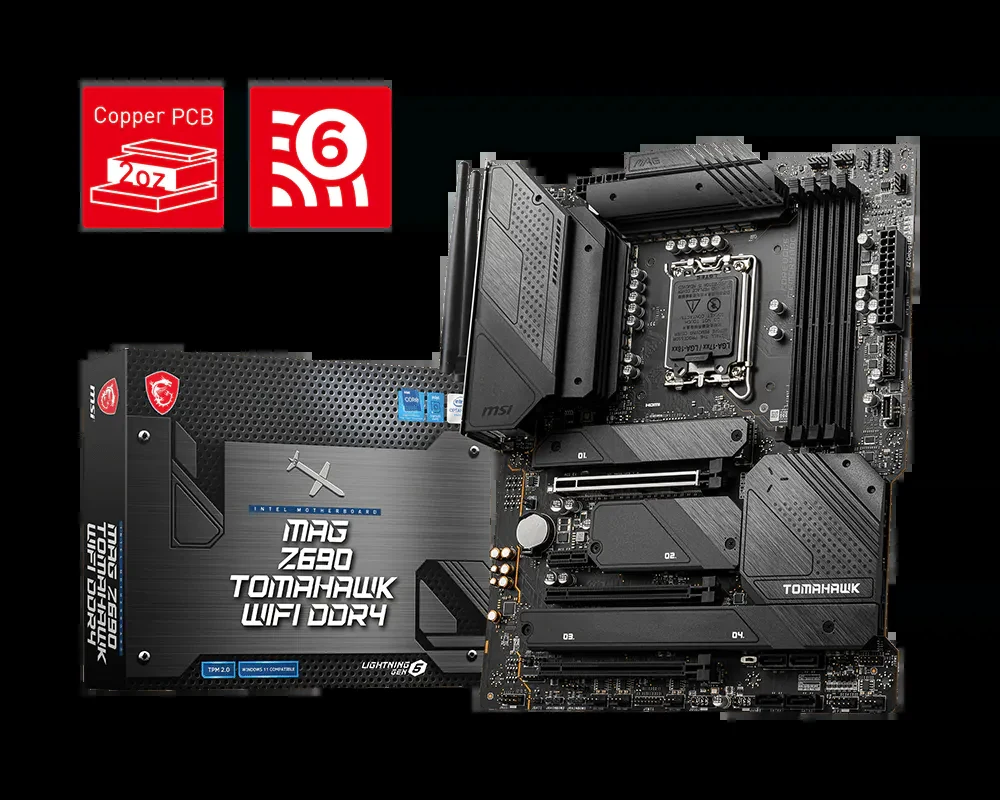 Mainboard MSI MAG Z690 Tomahawk WiFi DDR4 - 4 Khe RAM DDR4 - LGA 1700 - NEW