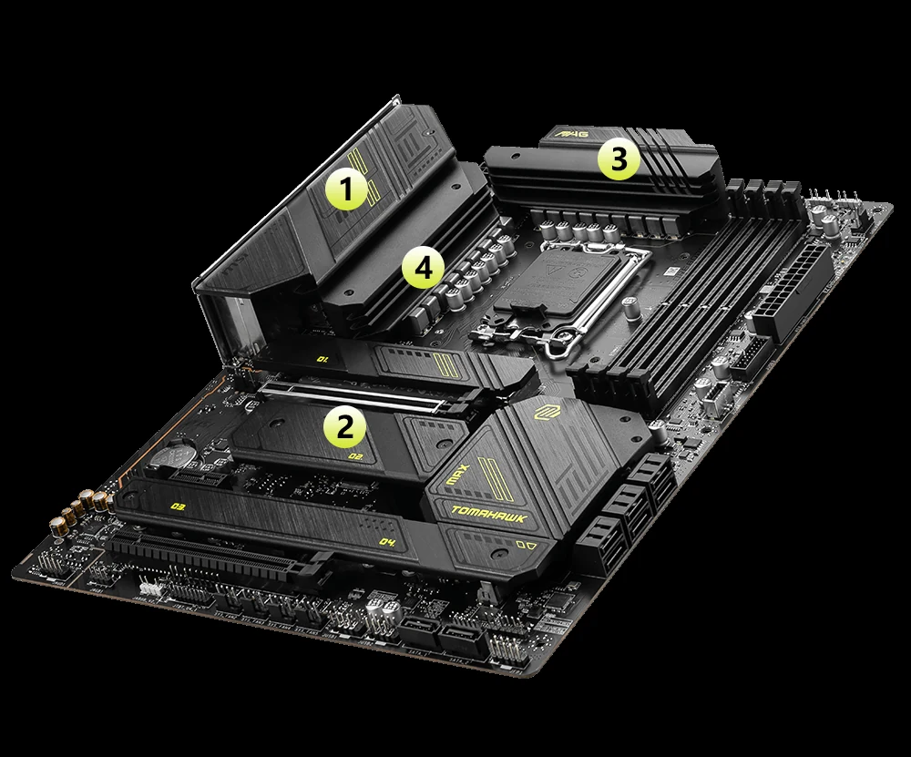Mainboard MSI MAG Z790 Tomahawk Max WiFi - 4 Khe RAM DDR5 - LGA 1700 - NEW